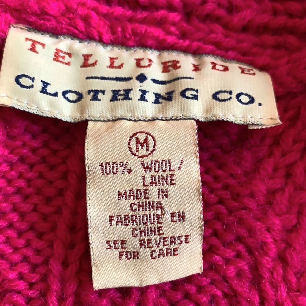 ‎Telluride Clothing Co magenta pink sweater vest - Picture 6 of 7